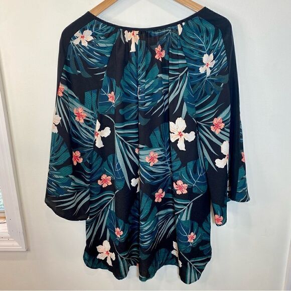 Rachel Zoe for a pea in the pod floral tropical maternity blouse size large - Picture 6 of 7